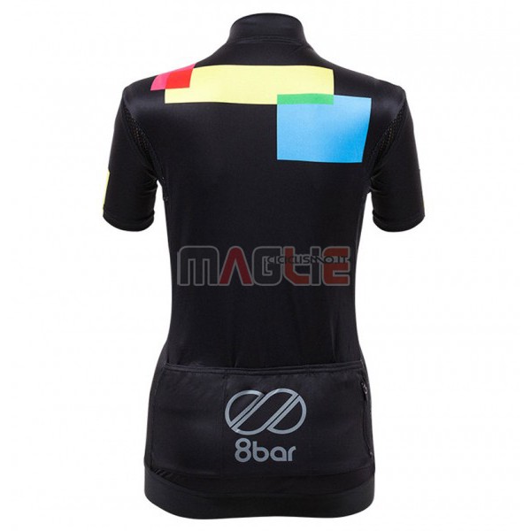 Maglia Donne Equipo 8bar Manica Corta 2017 Nero